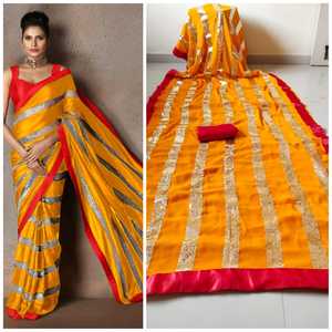 Plus belle nouveauté soie broderie travail saree avec blouse pièce femmes indiennes portent sari pas cher prix de gros Alphanumero - Product Image 3