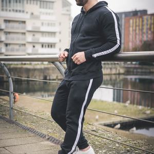 Survêtement de Fitness personnalisé pour hommes, survêtement de haute qualité à manches longues, surdimensionné, vêtements d'hiver, ensembles de survêtements décontractés en coton pour hommes, nouvel arrivage 2023 - Product Image 4