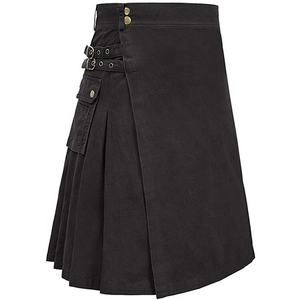 Acrylique et Laine Noir Fashion Jean Kilt - Product Image 1