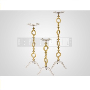 Stylish Metal Gold Silver Candle <b>Stand</b> <b>Tea</b> Light Candle Holder for Home Decoration Living Room Kitchen Table Centerpiece Wedding - Product Image 1