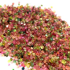 Turmalina Natural Multicolor, Gema Suelta, Cabujón Facetado, Formas Mixtas, 1-6mm, Sin Orificio - Product Image 6