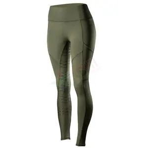 Quần Legging Thiết Kế Tùy Chỉnh Quần Legging Nữ Cưỡi Ngựa Cạp Cao Chất Lượng Cao Quần Legging Cưỡi Ngựa Màu Xám Silicon