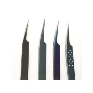 Professional Pro Straight Eyelash Tweezers Sustainable <b>Lash</b> Extension Private Label Eyelash Beauty Tools Stainless Steel Durable - Product Image 4