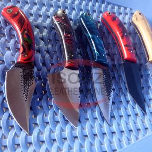 Couteau de chasse à lame fixe en acier à haute teneur en carbone forgé à la main, damas - Product Image 2