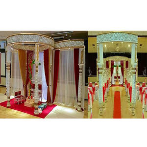 Mariage Royal Fibre Mandap Allemagne Belle Cérémonie de Mariage Mandap France Superbe Vente en Gros Mariage Fibre-Sculpté Mandap USA - Product Image 1