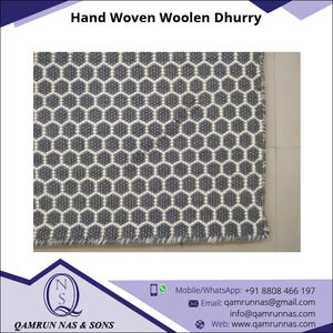 2021 exclusif Durable lavable élégant moderne 100% laine Dhurry tapis ensemble tissé à la main tapis pour la prière de bureau à domicile - Product Image 4