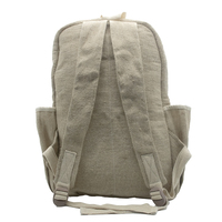 Sac à dos pour ordinateur portable bohème multifonctionnel en jute, coton et chanvre, grande capacité (36-59L), antivol, intelligent et personnalisable, respectueux de l'environnement