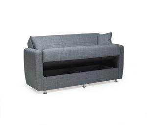 Sofá Cama Ecológico, Económico, Estilo Europeo Moderno, Tres Plazas, Modular, con Almacenamiento, Funda de Tela Resistente para Espacios Pequeños - Product Image 2