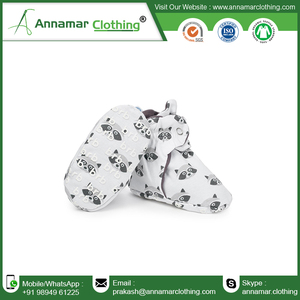 Bottines en coton imprimées pour bébé, pantoufles pour nouveau-né, chaussons personnalisés, vente en gros, - Product Image 5