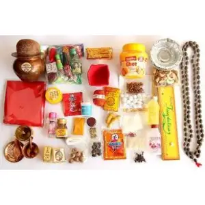 Kit pooja festival diwali tudo em um essencial para pooja atacado preço na índia nova