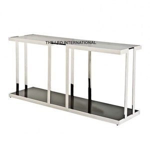 โต๊ะกลางสแตนเลส วัสดุกระจกใส อุปกรณ์ตกแต่งเฟอร์นิเจอร์ บ้าน สำนักงาน โรงแรม ห้องนั่งเล่น - Product Image 2