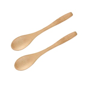 ช้อนไม้สลัดทำอาหาร,ข้าวไม้ธรรมชาติเสิร์ฟบนโต๊ะอาหารเครื่องใช้ในครัวช้อนซุปไม้ - Product Image 3