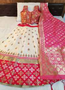 Banarasi Lehenga with Readymade Blouse and Dupatta - Product Image 5
