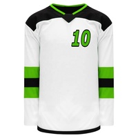 Jersey de Hockey sobre Hielo Profesional de Diseño Personalizado de Alta Calidad, 100% Poliéster, Secado Rápido, Uniforme Deportivo Cómodo, Nombre del Equipo OEM