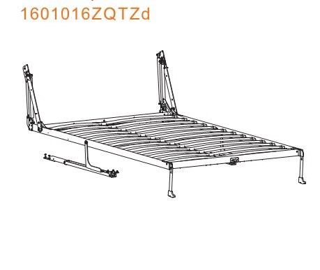 Безопасный вертикальный механизм для подъемной кровати, стола, для скрытой кровати, трансформаторная мебель