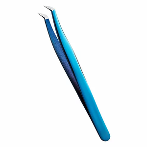 Pince à cils professionnelle en acier inoxydable japonais de précision personnalisable outil d'extensions de cils écologique outil de Volume - Product Image 4