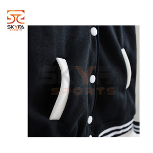   Vestes de baseball en cuir sur mesure pour hommes, taille plus, style varsity, veste de rue pour hommes - Product Image 4