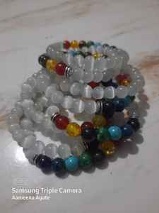 Selenite <b>Bracelet</b> Best Quality 8mm Selenite 7Chakra <b>Healing</b> Stones <b>Bracelet</b> Wholesale <b>Crystal</b> <b>Bracelets</b> for Sale - Product Image 4