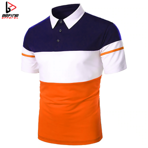 OEM ODM Hombres de alta calidad 100% algodón bordado para Polos de manga corta de negocios Golf camisa de talla grande de lona de verano - Product Image 3
