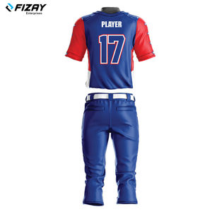 Uniforme de baseball personnalisable en polyester sublimé respirant et à séchage rapide, tailles variées, pour équipes adultes, avec nom d'équipe personnalisé - Product Image 3