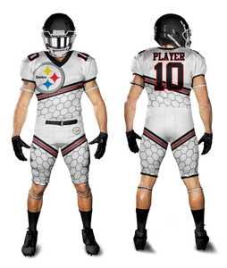 Uniforme de Football américain pour hommes, sur mesure, dispositif à sublimation complet, avec matériaux de haute qualité, 100% - Product Image 1