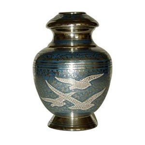 Urna a forma rotonda in metallo di alta qualità con stampa floreale rifinita scatole per urna per ceneri ricordo di alta qualità per urna per cremazione di ricordi - Product Image 4