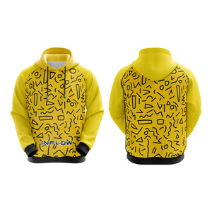 Sudadera con capucha de poliéster/algodón para hombre, estampado por sublimación hecho a medida, forro polar de entrenamiento informal ecológico con cuentas para invierno - Product Image 3