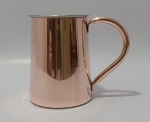 Beau Design cuivre Mule de moscou tasse cuivre et acier tasse 100% cuivre naturel chope à bière - Product Image 4