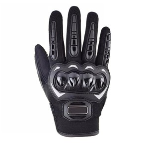 Gants de moto en cuir véritable imperméables anti-chute antidérapants compatibles avec les écrans tactiles pour sports de plein air d'été - Product Image 1