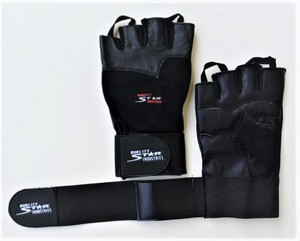 Gants de haltérophilie en cuir de vache, Design personnalisé, accessoire à quatre sens, pour la musculation, l'entraînement - Product Image 4