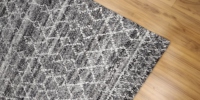 Maßgefertigter Handgetufteter Marokkanischer Woll-Teppich mit Stickerei aus Neuseeland-Wolle und Baumwolle, Plüsch-Gepolstert, Waschbar, Teppich-Sets für Zuhause