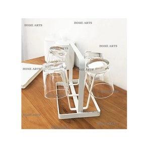 Fantastique Design fer verre tasse support plus grande qualité Table à manger verre tasse support de rangement pour la maison hôtel utiliser - Product Image 1