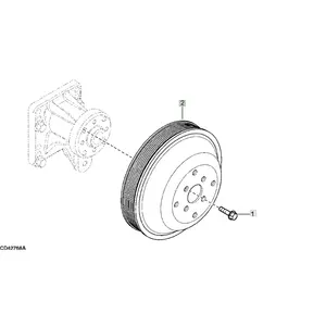 Pièce de rechange pour tracteur JD johdeere, numéro de poulie R128662