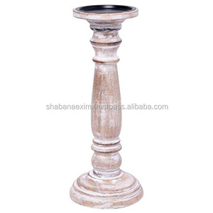 Vente en gros de bocaux à bougies en bois pour décoration de table - Product Image 6