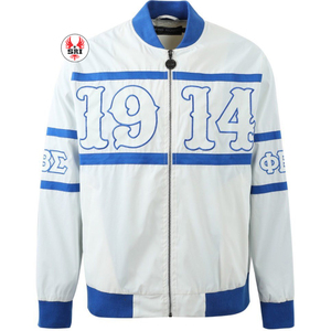 Zeta Phi Beta Sorority Embroidered Women's Reflective Bomber Jacket Satin <b>Quilted</b> Coaches Jacket Customizable Sorority Apparel - Product Image 1