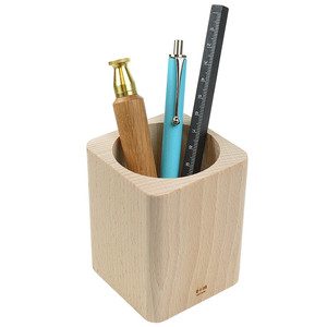 ที่ใส่ปากกาไม้ขายดีที่สุด ขนาดและสีไม้ธรรมชาติ สามารถปรับแต่งได้ ราคาประหยัด - Product Image 1