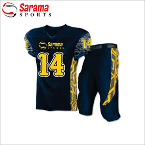 เสื้อฟุตบอลอเมริกันแบบระเหิดทีมใหม่ออกแบบโลโก้ตามสั่งแบบมืออาชีพ - Product Image 1