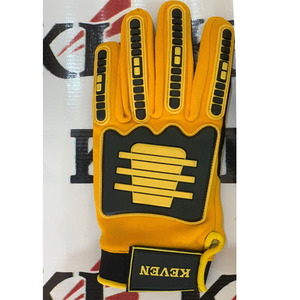 Gants d'hiver en cuir véritable écologiques KEVEN IMPEX, longueur poignet, pour mécaniciens, détection des aiguilles, pour hommes et femmes - Utilisation extérieure/voyage - Product Image 2