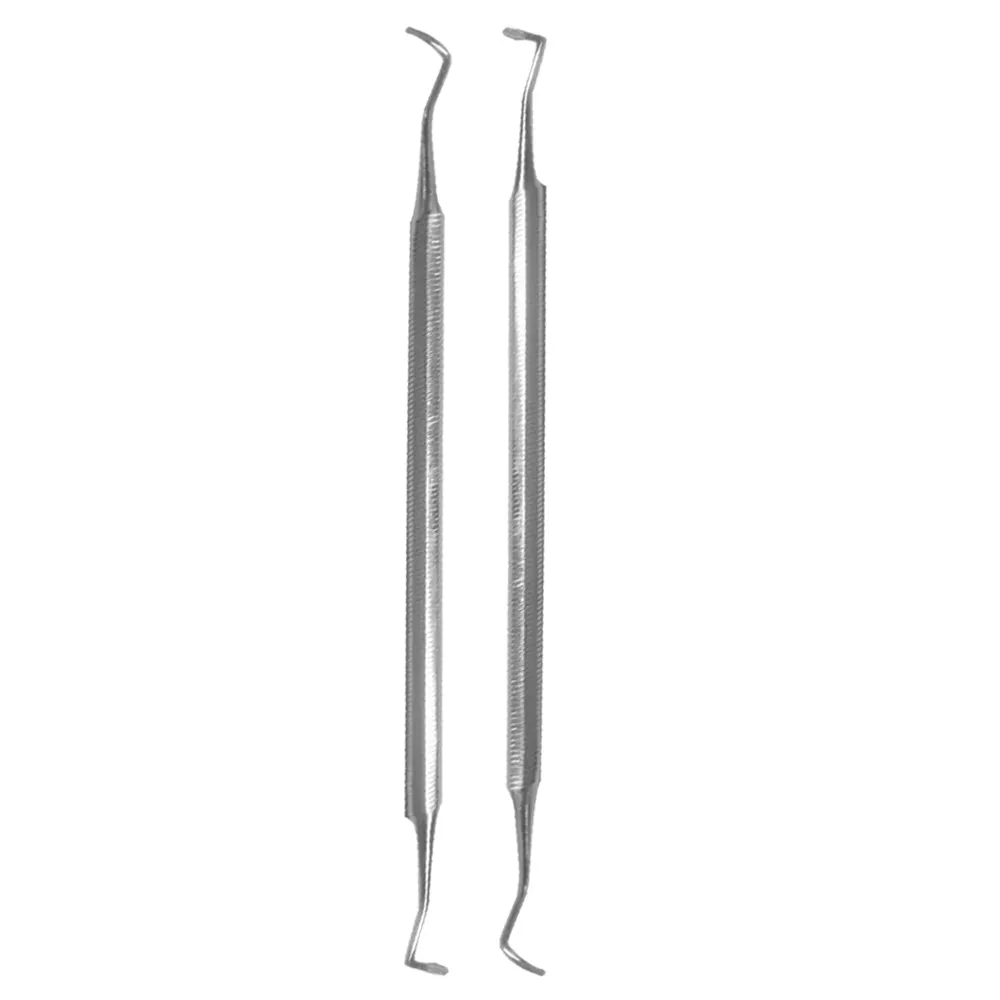 Steel Stainless Steel Nail Cuticle Remover Pusher 2 Ways Head Nail Pusher