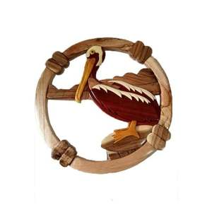 Logo en bois sintarsia de haute qualité, Art pour décoration, cadeau de prix, bon prix, vente en gros, offre spéciale - Product Image 5