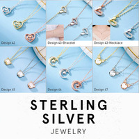 Bas quantité minimale de commande 10 pièces gros bijoux drame coréen garçons sur fleurs femmes creux lune cristal pendentif baiser étoile collier