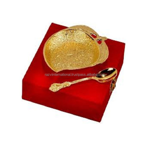 Hoja de plata alemana con cuchara, regalo de boda, indio, hecho a mano, tradicional, Diwali, venta al por mayor - Product Image 5