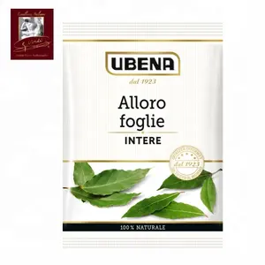 Sachet de 8g de feuilles de laurier naturelles séchées, sélection Giuseppe Verdi, épices GV GVERDI, sélection alimentaire italienne, fabriqué en Italie - Product Image 1