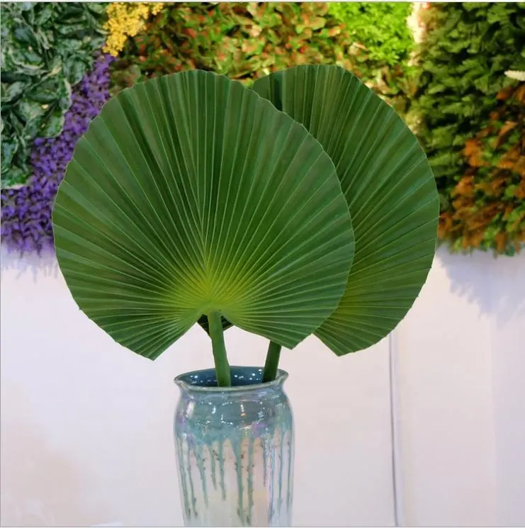 Palma artificiale della foglia delle foglie tropicali della tartaruga di tocco reale per la decorazione di nozze