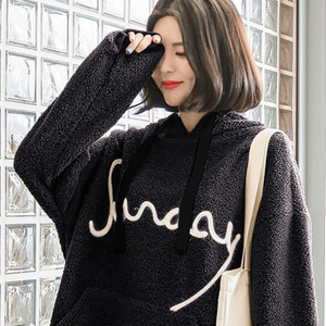 Sudadera con capucha de manga 3/4 para mujer, nueva moda de invierno - Product Image 5