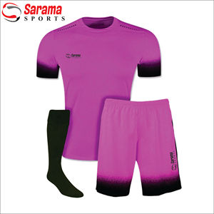 Maillots de football personnalisés pour hommes avec impression numérique sublimée, en tissu mesh, col rond, motif nom de joueur, kits de football - Product Image 1