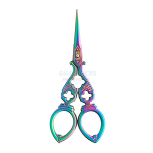 1 Pcs สแตนเลสสตีลเย็บปักถักร้อยกรรไกรขายส่งหลายสีปักกรรไกร - Product Image 6