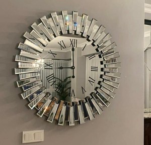 Horloge miroir magique artisanale - Product Image 1