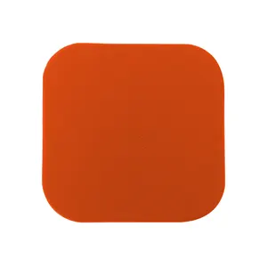 Quadratische orange farbene PU-Leder untersetzer für Hotel restaurants