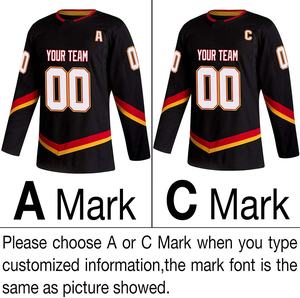 Camisetas de equipo de Hockey sobre hielo con logotipo personalizado, retales de alta calidad, Jersey de Hockey bordado - Product Image 3